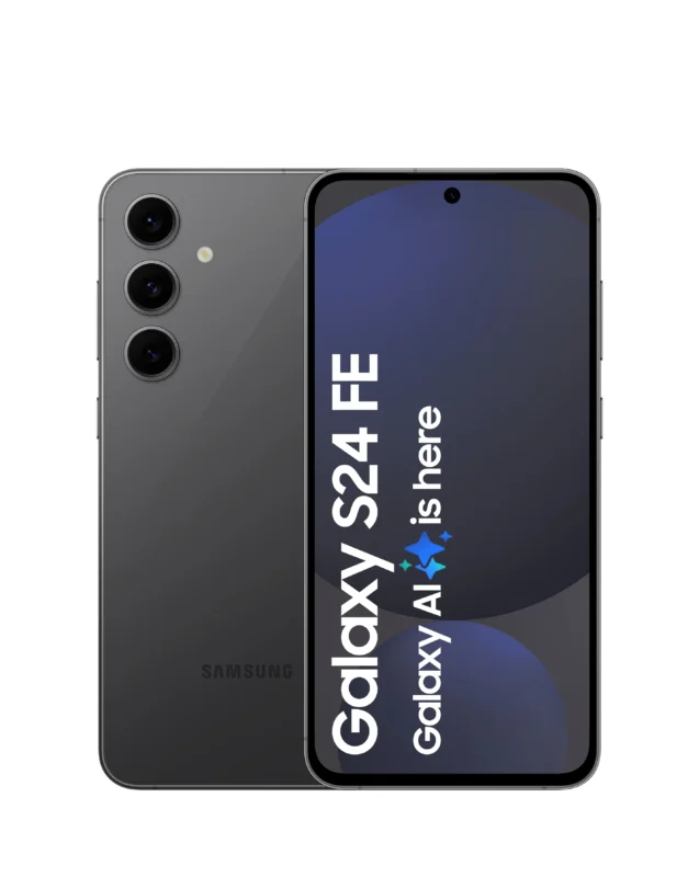 Samsung Galaxy S24 FE in Blue with 6.7″ AMOLED display