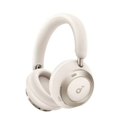 Soundcore Space One Pro wireless noise-cancelling headphones in black color.