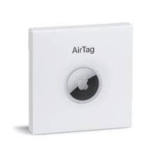 Apple AirTag 1‑Pack with white finish and stainless steel backing