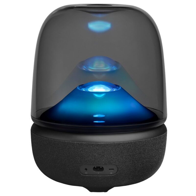 Harman Kardon Aura Studio 5 Bluetooth speaker with dome design and ambient lighting