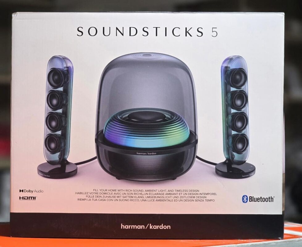 Harman Kardon SoundSticks 5 — iconic transparent Bluetooth speaker system