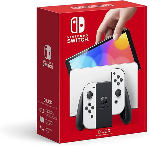 Nintendo Switch OLED price in Kenya — hybrid gaming console with 64GB storage and OLED screen