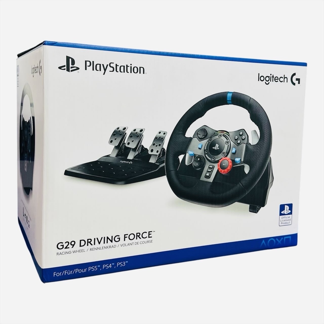Logitech G29 TrueForce Racing Wheel and Pedals Bluescale Logitech G29 TrueForce Racing Wheel and Pedals — PlayStation racing simulator